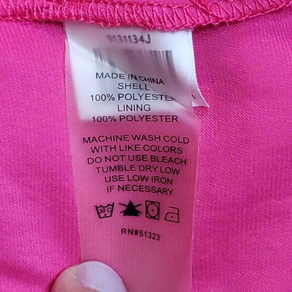 Vince Camuto Sleeveless Ruffle Strap Rumple Tank Fuchsia Women's Size M - Picture 9 of 10